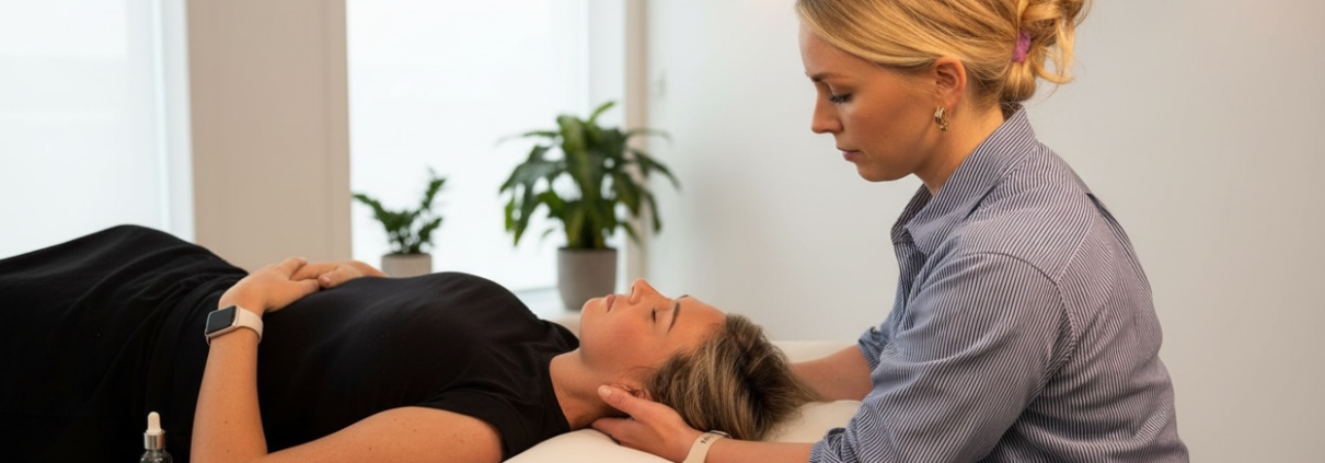 fysiotherapuet aan het werk